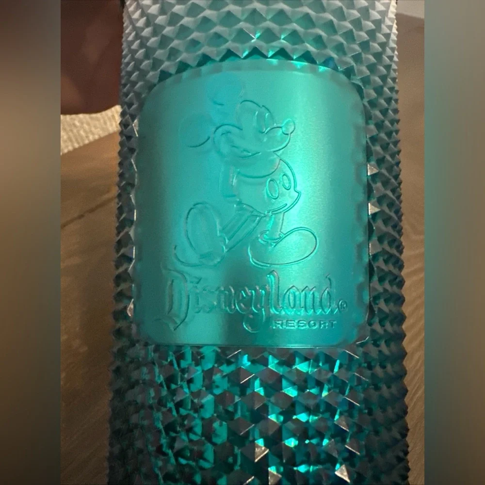 Starbucks Disneyland Resort Tumbler Mickey Mouse 24oz Green White 2021 w/ Straw‎